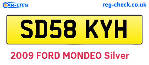 SD58KYH are the vehicle registration plates.