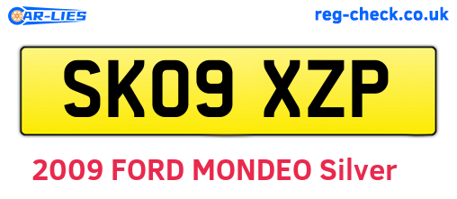 SK09XZP are the vehicle registration plates.
