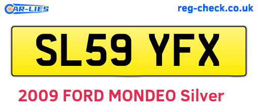 SL59YFX are the vehicle registration plates.