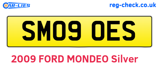 SM09OES are the vehicle registration plates.