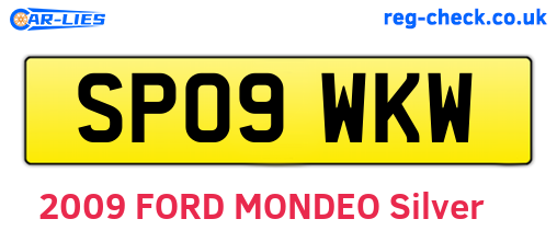 SP09WKW are the vehicle registration plates.