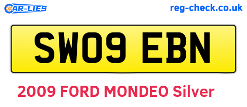 SW09EBN are the vehicle registration plates.