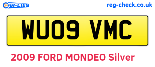 WU09VMC are the vehicle registration plates.
