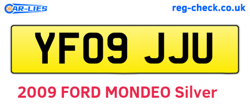 YF09JJU are the vehicle registration plates.