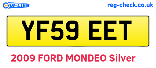 YF59EET are the vehicle registration plates.