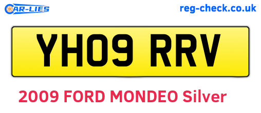 YH09RRV are the vehicle registration plates.