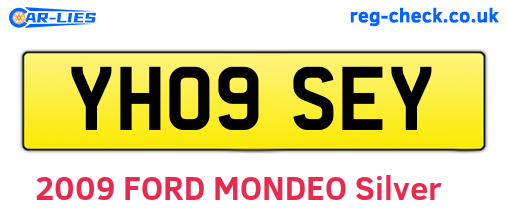 YH09SEY are the vehicle registration plates.