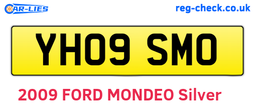 YH09SMO are the vehicle registration plates.