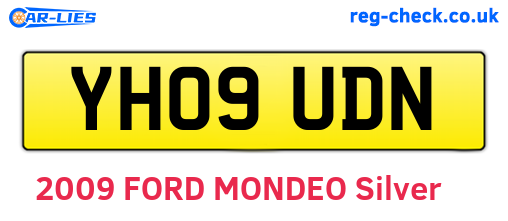 YH09UDN are the vehicle registration plates.