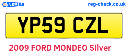 YP59CZL are the vehicle registration plates.