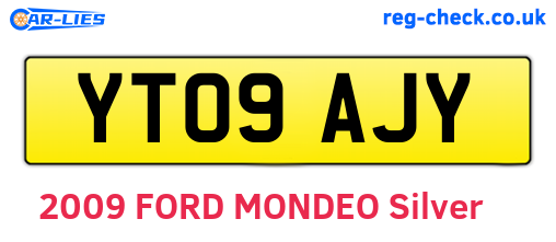 YT09AJY are the vehicle registration plates.