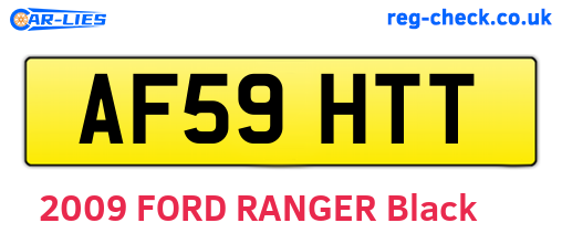 AF59HTT are the vehicle registration plates.