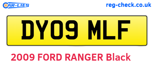 DY09MLF are the vehicle registration plates.
