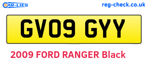 GV09GYY are the vehicle registration plates.