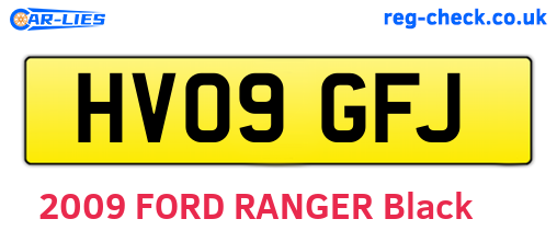 HV09GFJ are the vehicle registration plates.