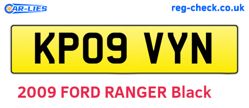 KP09VYN are the vehicle registration plates.