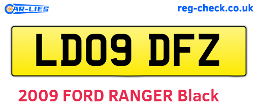 LD09DFZ are the vehicle registration plates.