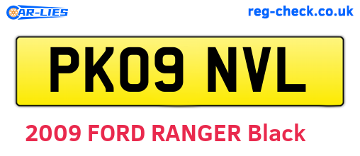 PK09NVL are the vehicle registration plates.