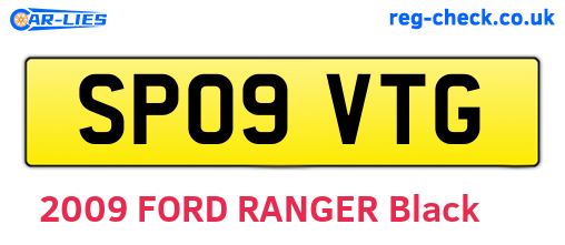 SP09VTG are the vehicle registration plates.