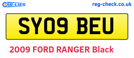 SY09BEU are the vehicle registration plates.