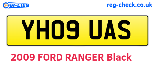 YH09UAS are the vehicle registration plates.