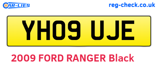 YH09UJE are the vehicle registration plates.