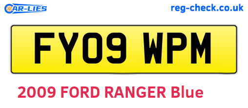 FY09WPM are the vehicle registration plates.