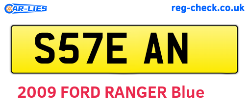 S57EAN are the vehicle registration plates.