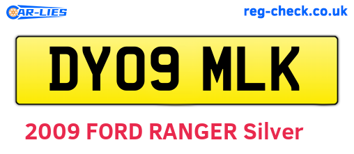 DY09MLK are the vehicle registration plates.