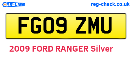 FG09ZMU are the vehicle registration plates.