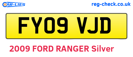 FY09VJD are the vehicle registration plates.