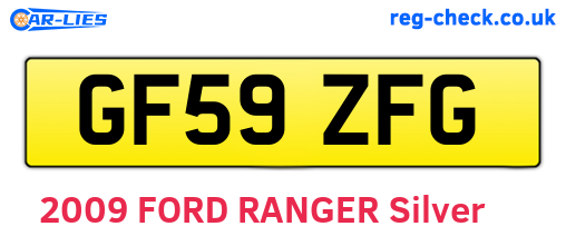 GF59ZFG are the vehicle registration plates.