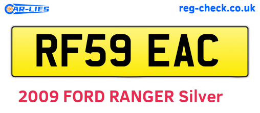 RF59EAC are the vehicle registration plates.