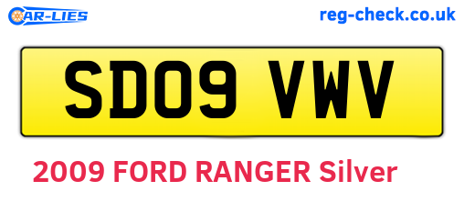 SD09VWV are the vehicle registration plates.