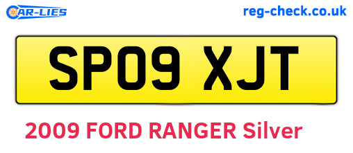 SP09XJT are the vehicle registration plates.
