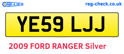 YE59LJJ are the vehicle registration plates.