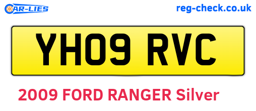 YH09RVC are the vehicle registration plates.