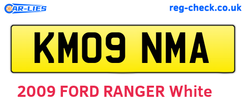 KM09NMA are the vehicle registration plates.