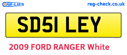 SD51LEY are the vehicle registration plates.