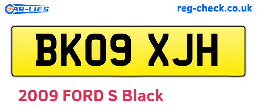 BK09XJH are the vehicle registration plates.