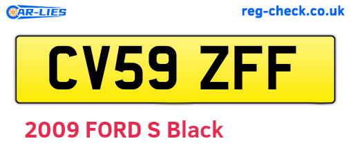 CV59ZFF are the vehicle registration plates.