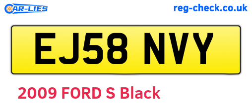 EJ58NVY are the vehicle registration plates.