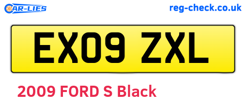 EX09ZXL are the vehicle registration plates.