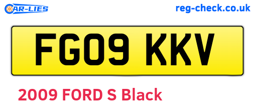 FG09KKV are the vehicle registration plates.