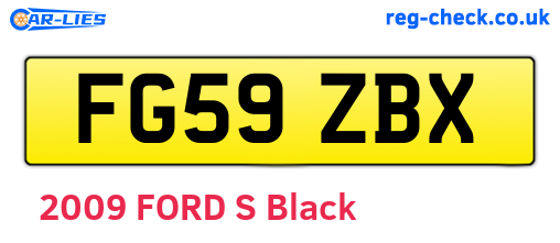 FG59ZBX are the vehicle registration plates.