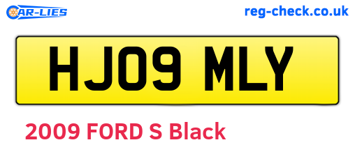 HJ09MLY are the vehicle registration plates.