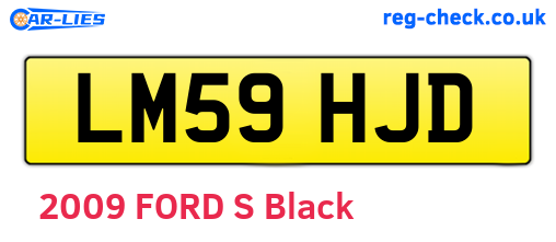 LM59HJD are the vehicle registration plates.