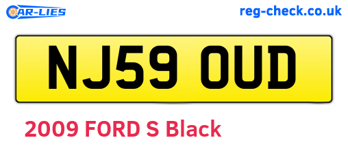 NJ59OUD are the vehicle registration plates.