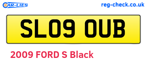 SL09OUB are the vehicle registration plates.