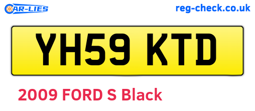 YH59KTD are the vehicle registration plates.